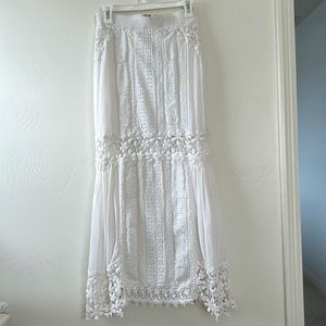 Anthropologie lace skirt